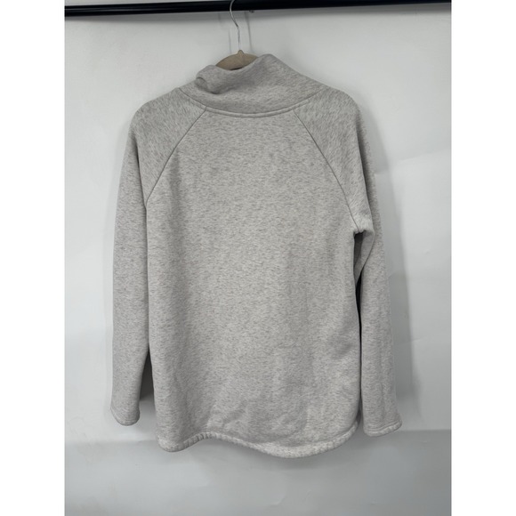 Athleta Cozy Karma Asym Pullover Women Medium Heathered Athleisure Loungewear - Picture 3 of 11